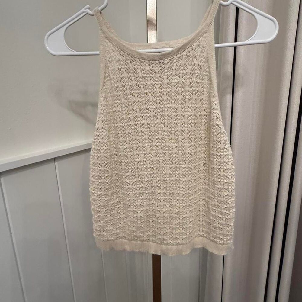 A-new-day Women's Cream and White Vest